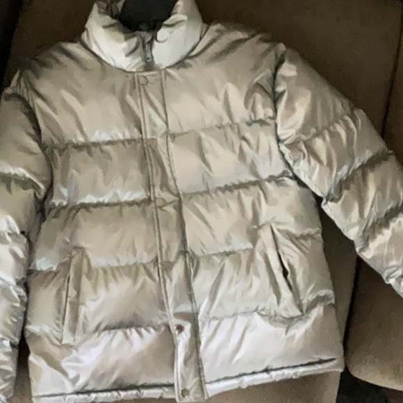Express Metallic Puffer Coat - Picture 2 of 6
